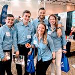 students with swag pose on trip to the 2019 Ocean City Hotel-Motel-Restaurant Trade Expo