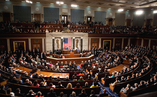 U.S. Congress assembled in session