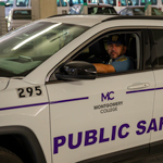 public safety officer in vehicle