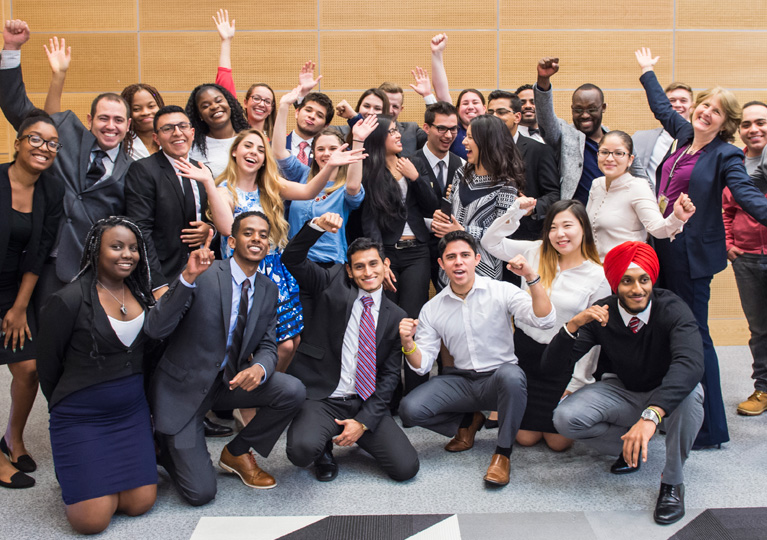 business students at mc