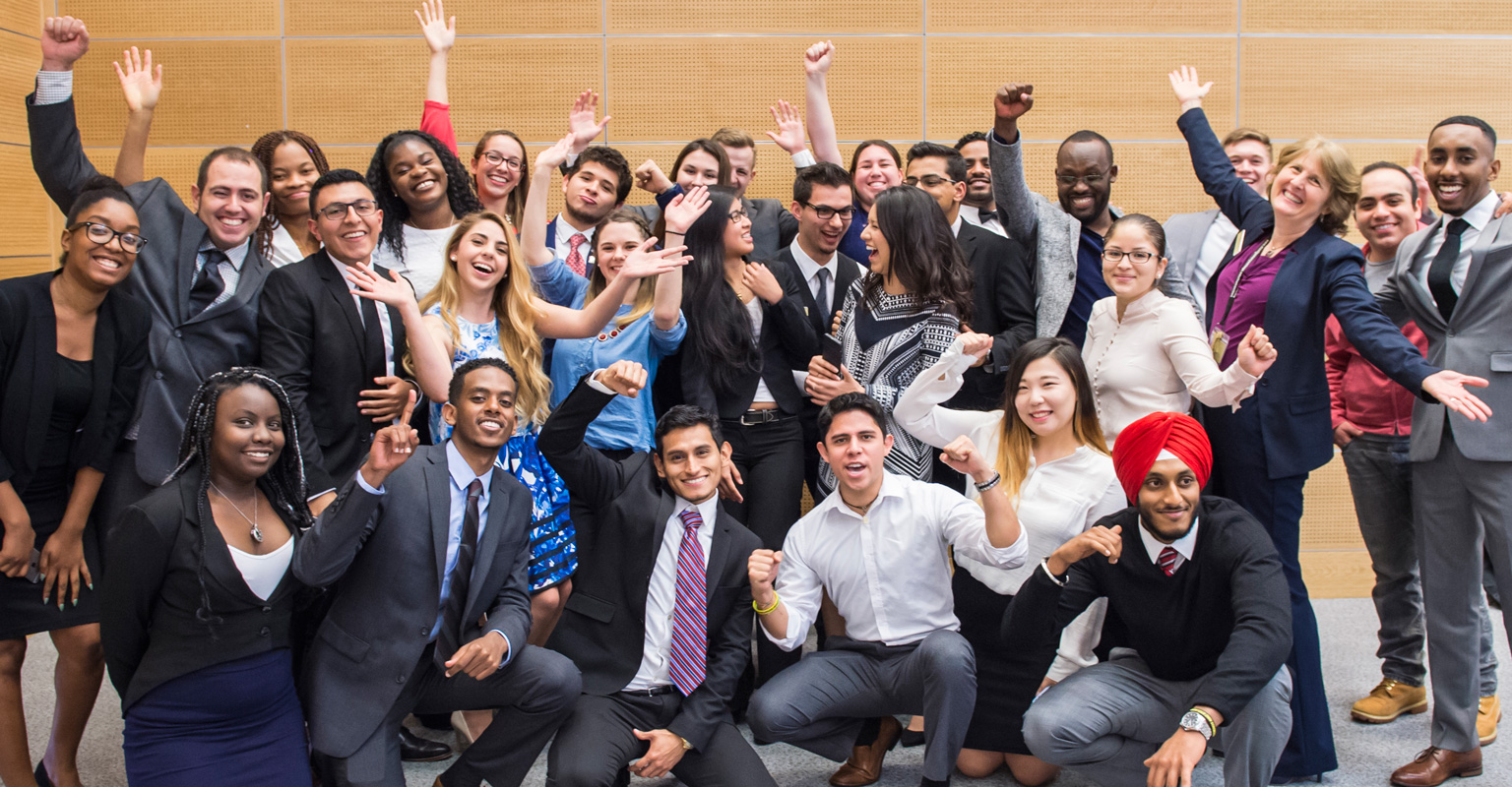 business students at mc